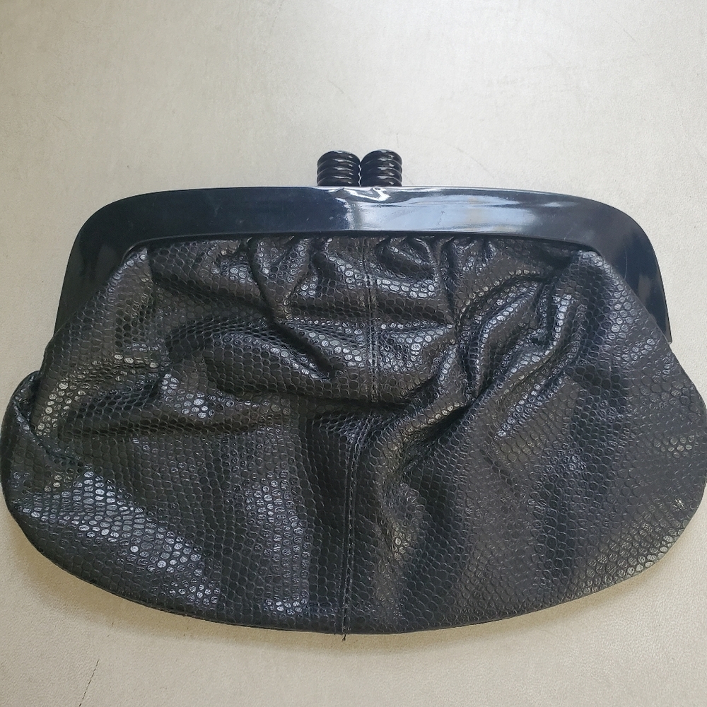 Eatons/made In Italy/vintage Clutch/Faux Aligator Leather/small Purse